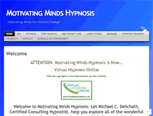 Tablet Screenshot of motivatingmindshypnosis.com